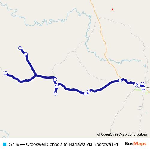 S739 bus Line Map