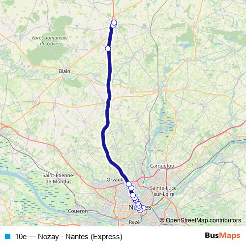 10e bus Line Map