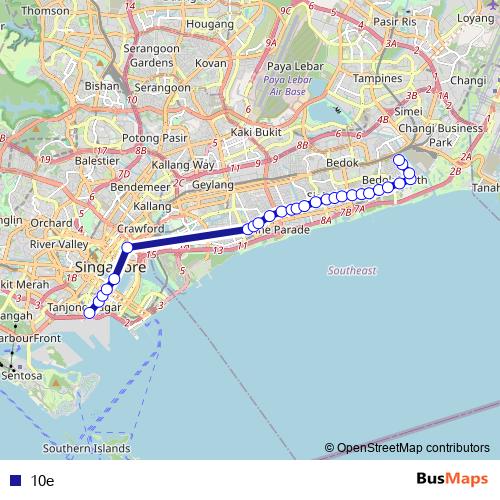 10e bus Line Map