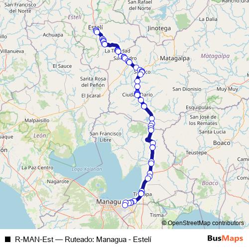R-MAN-Est bus Line Map