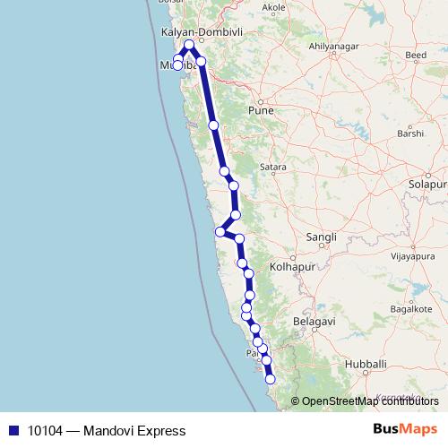 10104 rail Line Map