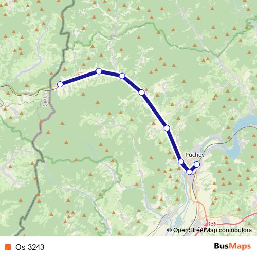 Os 3243 rail Line Map