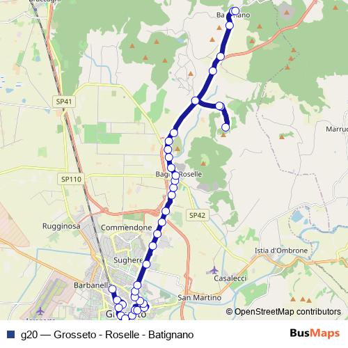 g20 bus Line Map