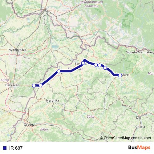 IR 687 rail Line Map