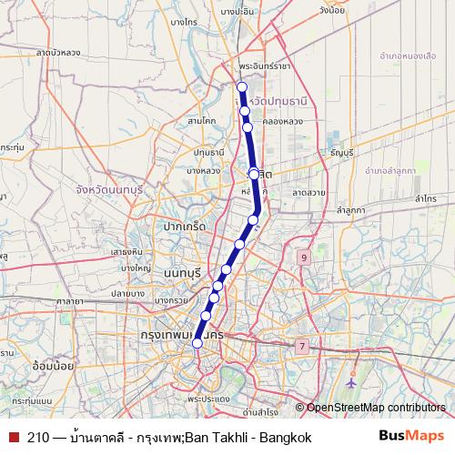 210 rail Line Map