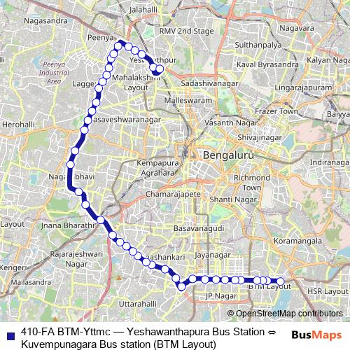 410-FA BTM-Yttmc bus Line Map