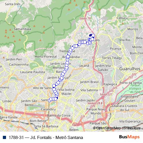 1788-31 bus Line Map