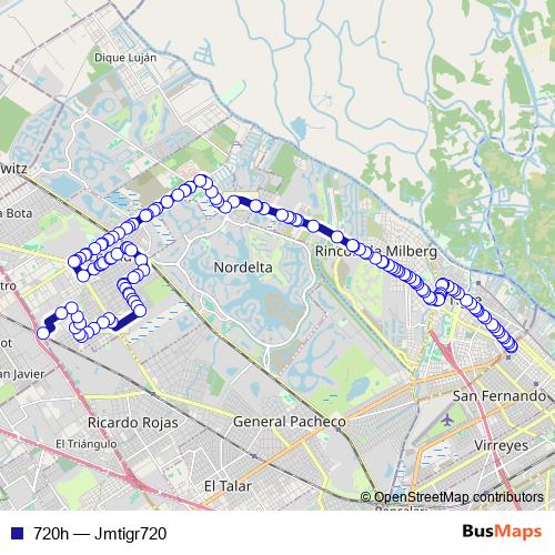 720h bus Line Map