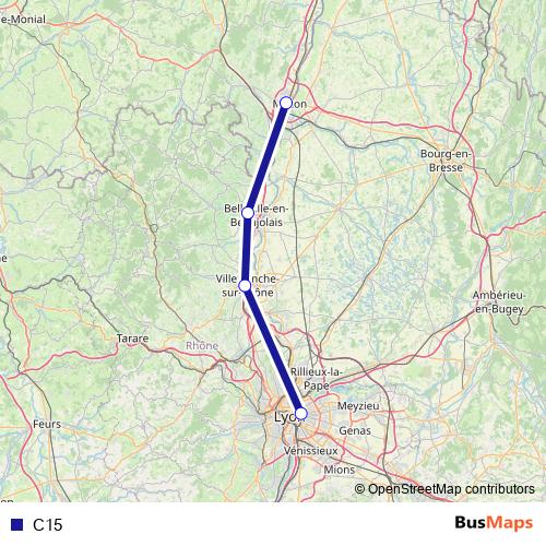 C15 bus Line Map