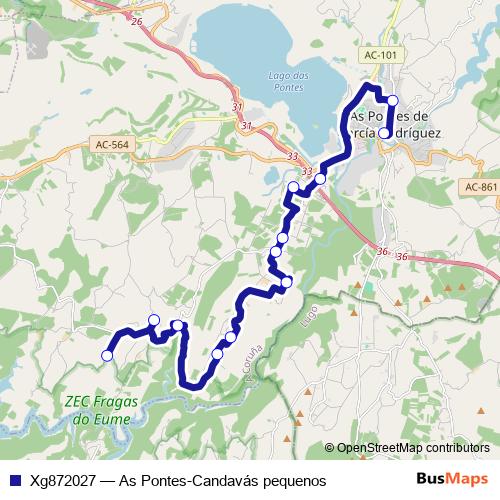 Xg872027 bus Line Map