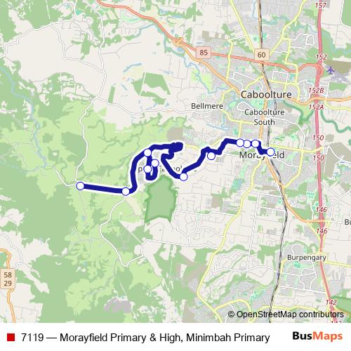 7119 bus Line Map