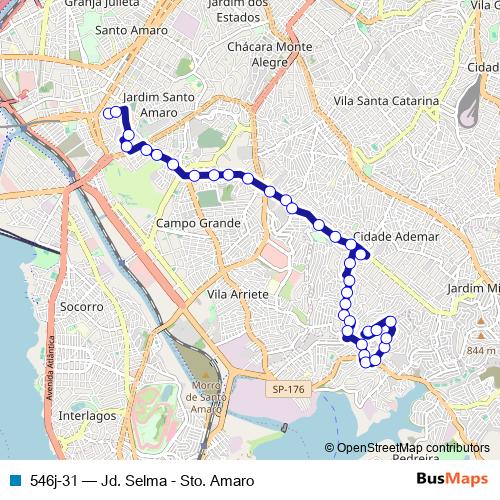 546j-31 bus Line Map