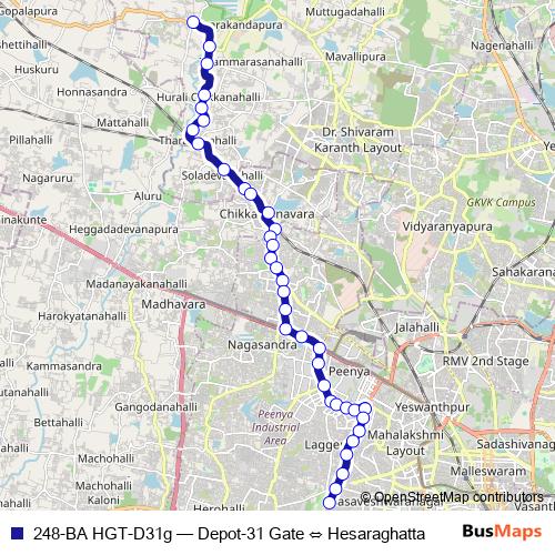 248-BA HGT-D31g bus Line Map