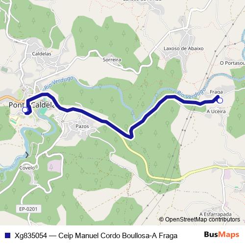 Xg835054 bus Line Map