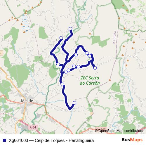 Xg661003 bus Line Map