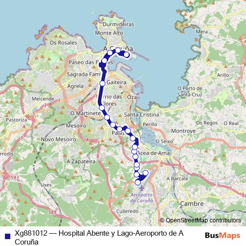 Xg881012 bus Line Map