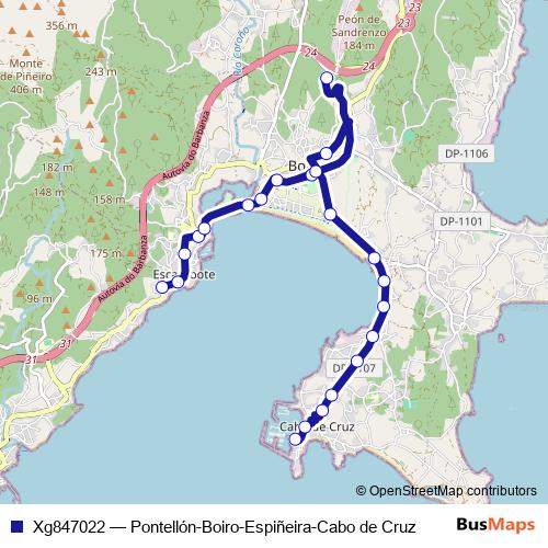 Xg847022 bus Line Map
