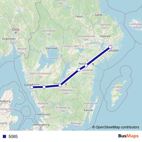 5085 bus Line Map