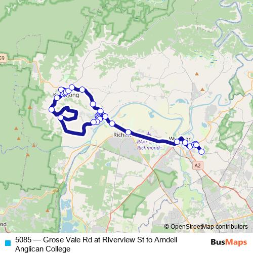 5085 bus Line Map
