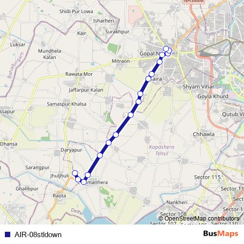 AIR-08stldown bus Line Map