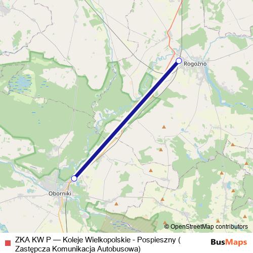 ZKA KW P bus Line Map