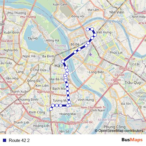Route 42 2 bus Line Map