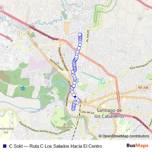 C Sold bus Line Map