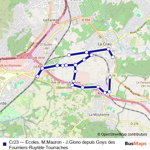 Cr23 bus Line Map