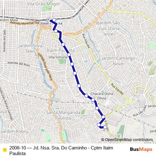 2008-10 bus Line Map