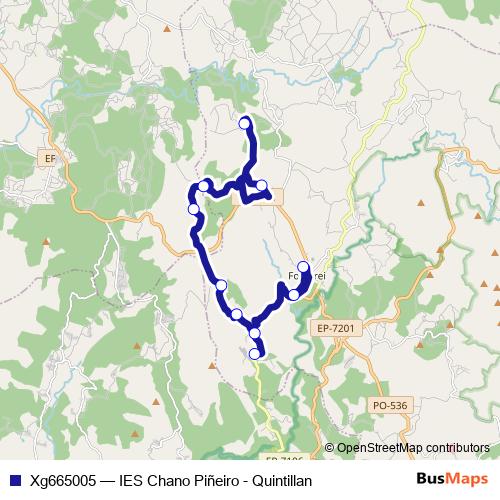 Xg665005 bus Line Map