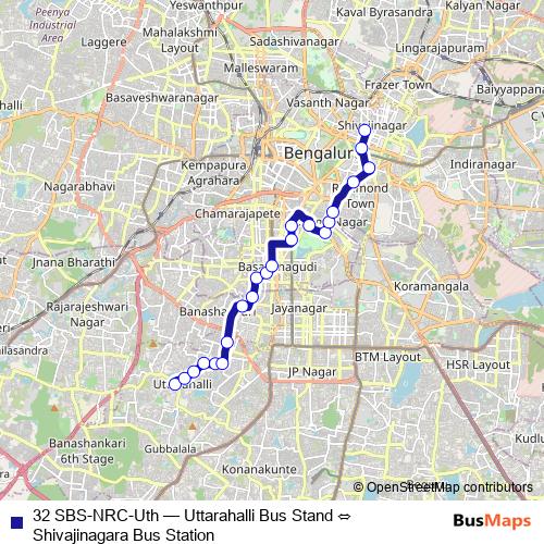 32 SBS-NRC-Uth bus Line Map