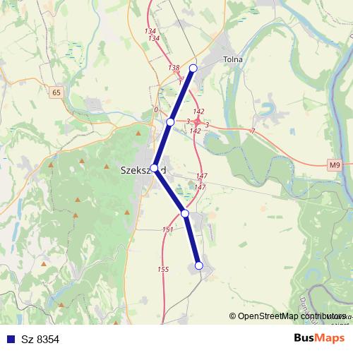 Sz 8354 rail Line Map