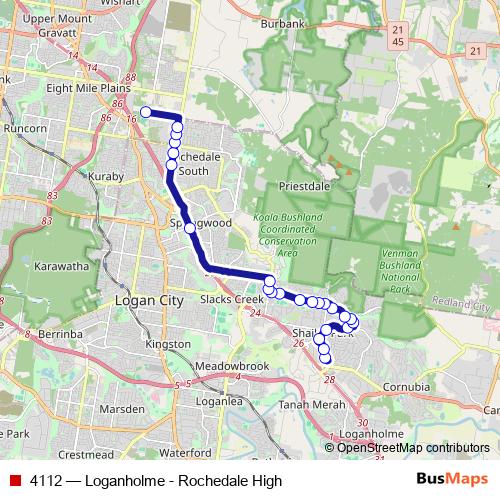 4112 bus Line Map