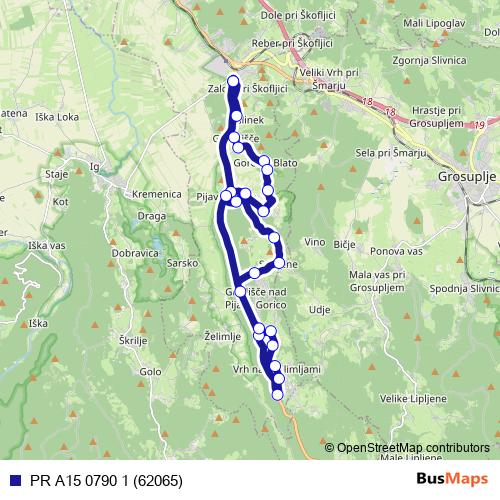 PR A15 0790 1 (62065) bus Line Map