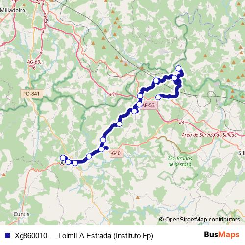 Xg860010 bus Line Map