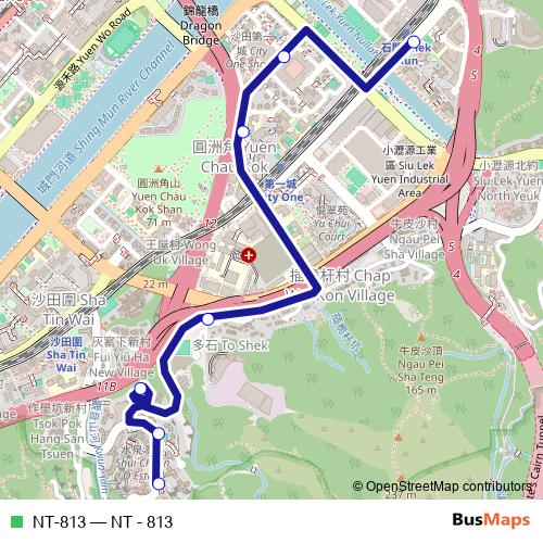 NT-813 bus Line Map