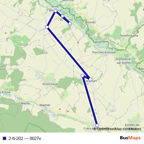 2-8-202 bus Line Map