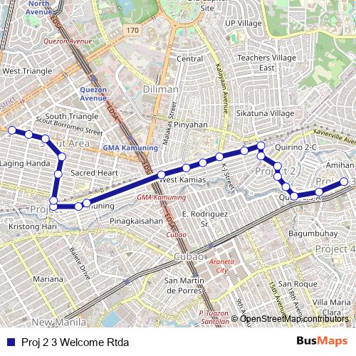 Proj 2 3 Welcome Rtda bus Line Map