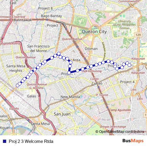 Proj 2 3 Welcome Rtda bus Line Map