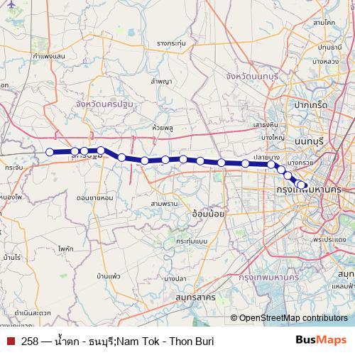 258 rail Line Map