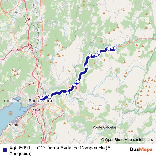 Xg835090 bus Line Map