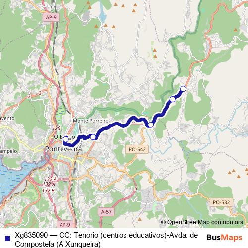 Xg835090 bus Line Map