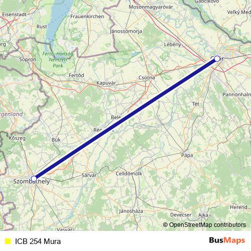 ICB 254 Mura bus Line Map