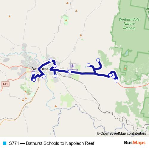 S771 bus Line Map