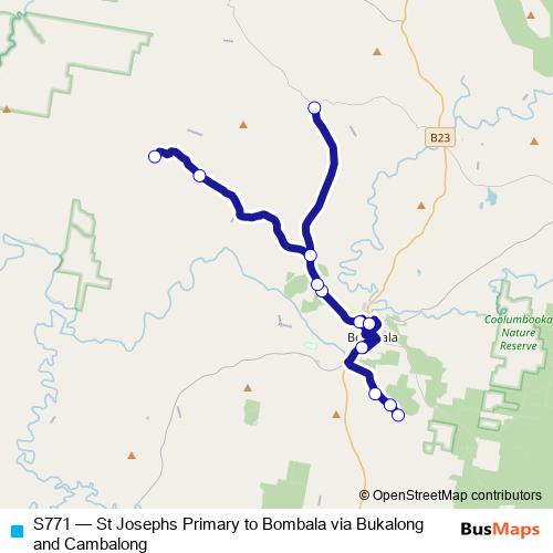 S771 bus Line Map