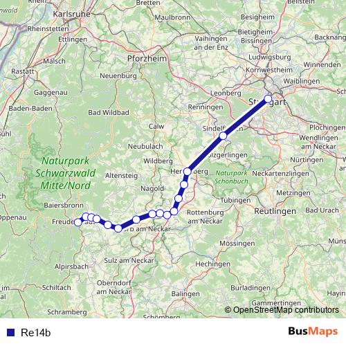 Re14b rail Line Map