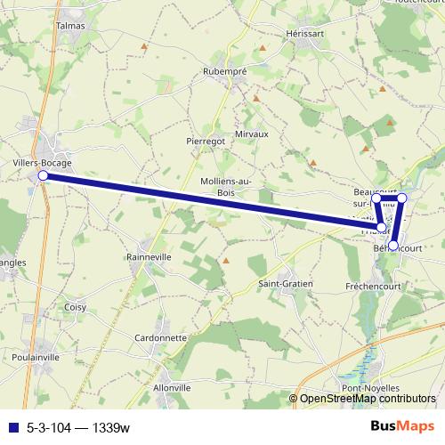 5-3-104 bus Line Map