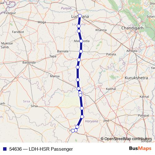 54636 rail Line Map