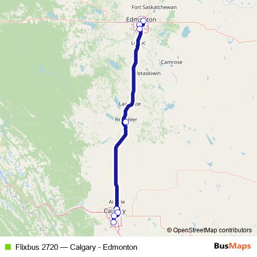 Flixbus 2720 bus Line Map