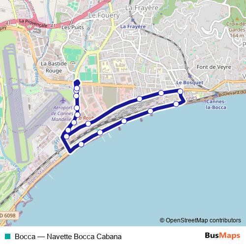 Bocca bus Line Map